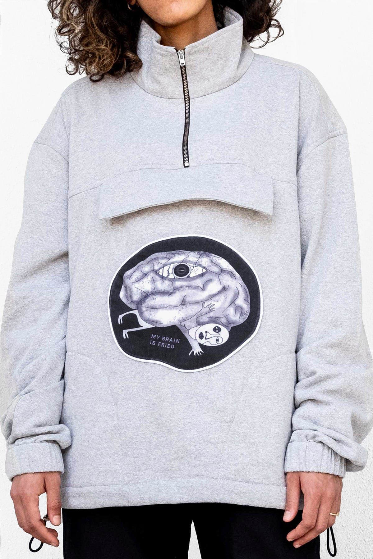 My Brain is Fried Sweatshirt - image 1