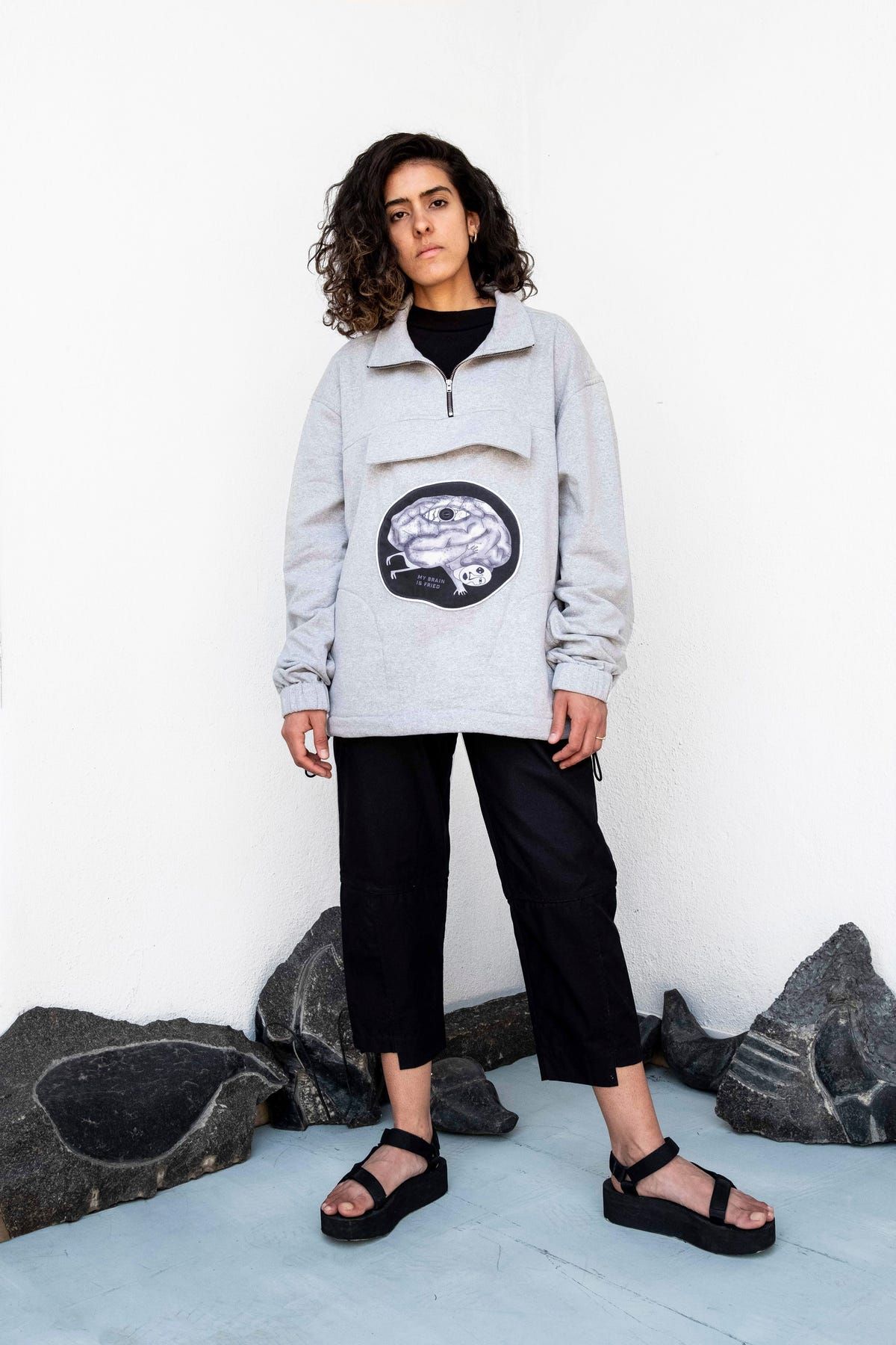My Brain is Fried Sweatshirt - image 2