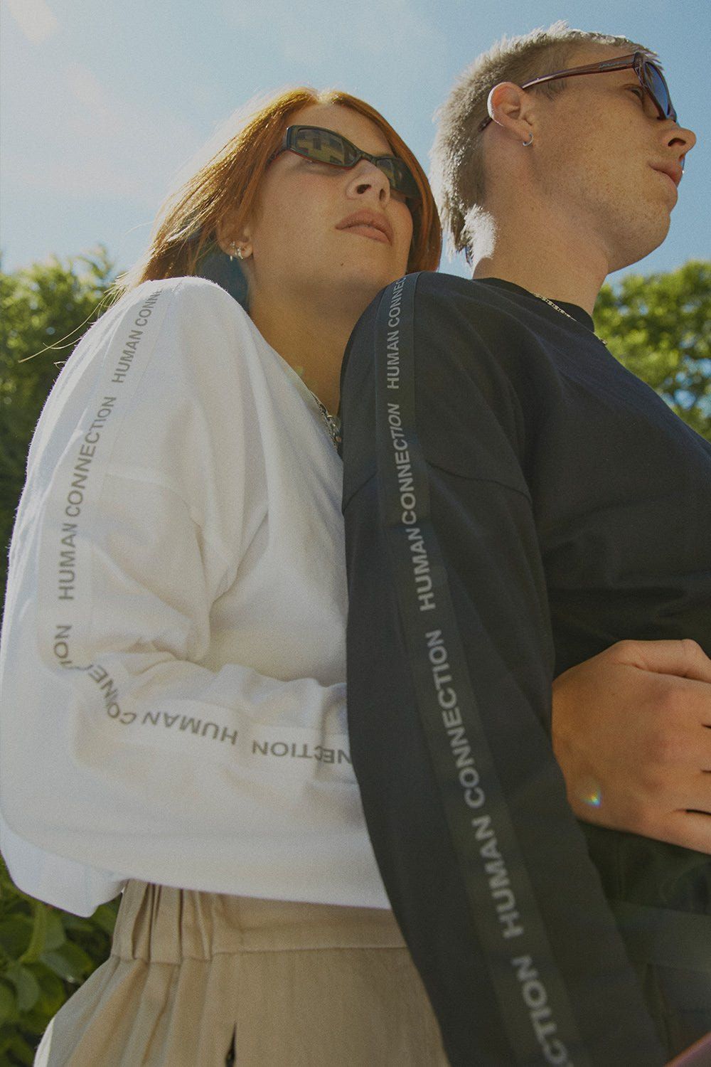 White Human Connection 3/4 Sleeve T-Shirt - image 4
