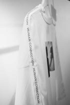 White Smoke Machine 3/4 Sleeve T-shirt view 3