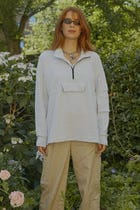 Human Connection High Neck Grey Knit Top view 2
