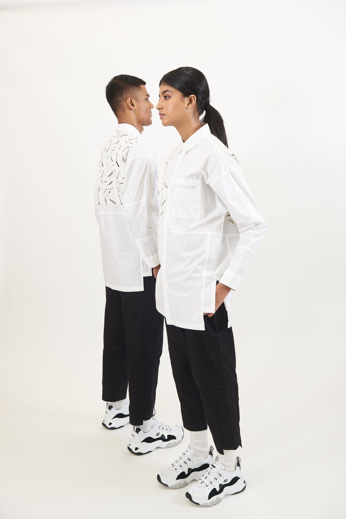Space Debris White Shirt with Camo Pocket (Single Edition) - image 1