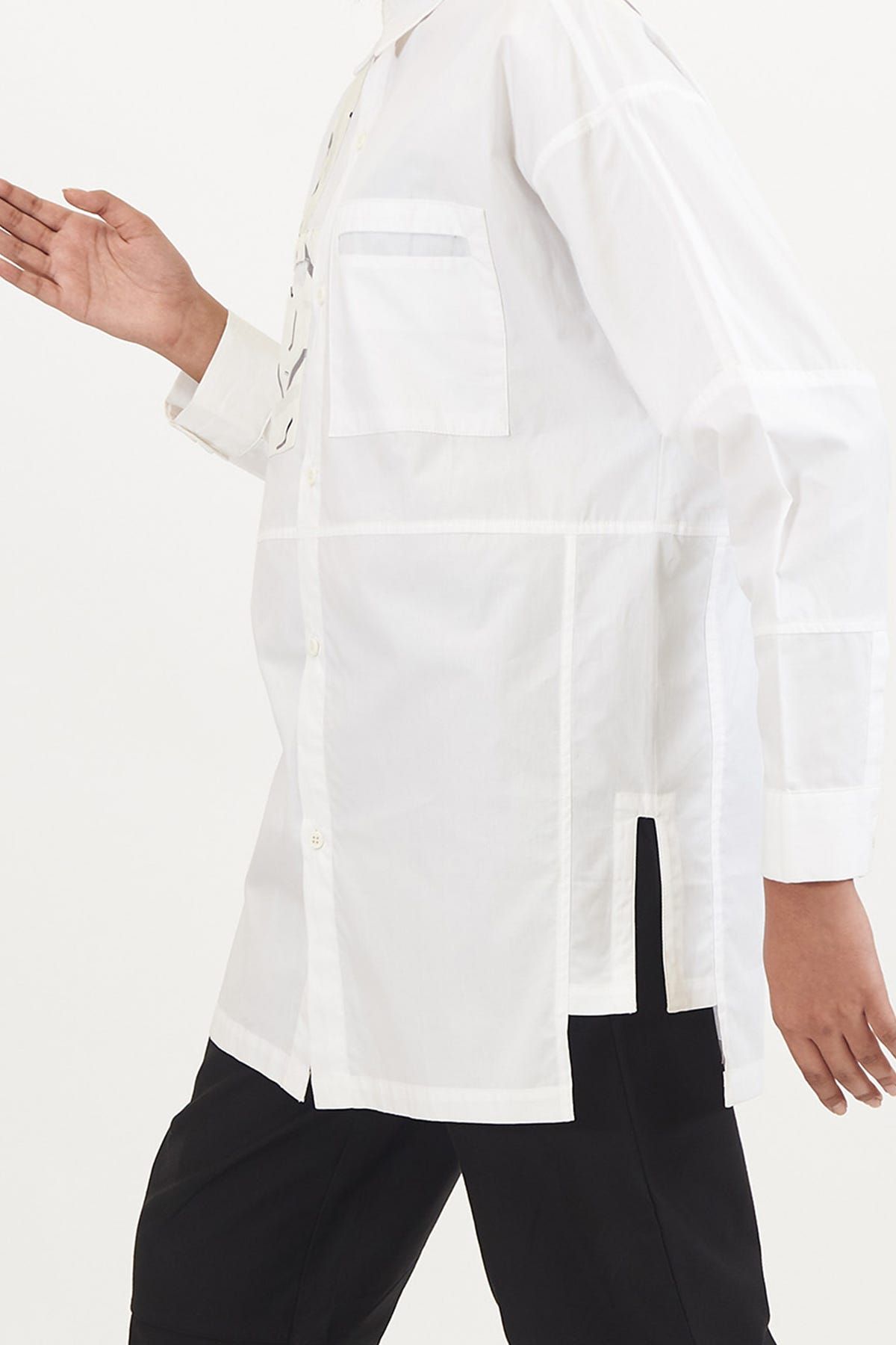 Space Debris White Shirt with Camo Pocket (Single Edition) - image 3