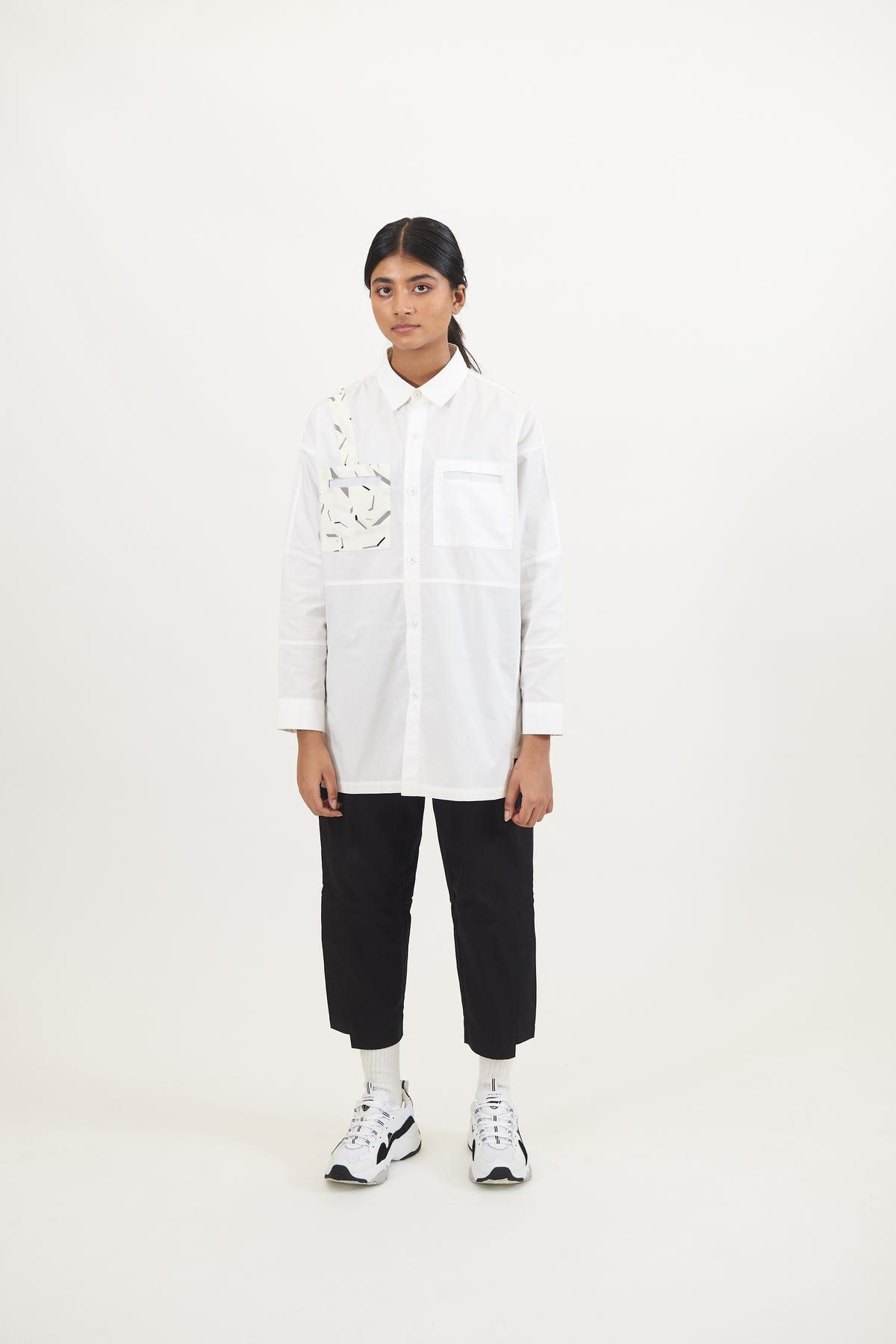 Space Debris White Shirt with Camo Pocket (Single Edition) - image 6