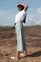 Orbit-Green Long Shorts with Cargo Pockets view 5