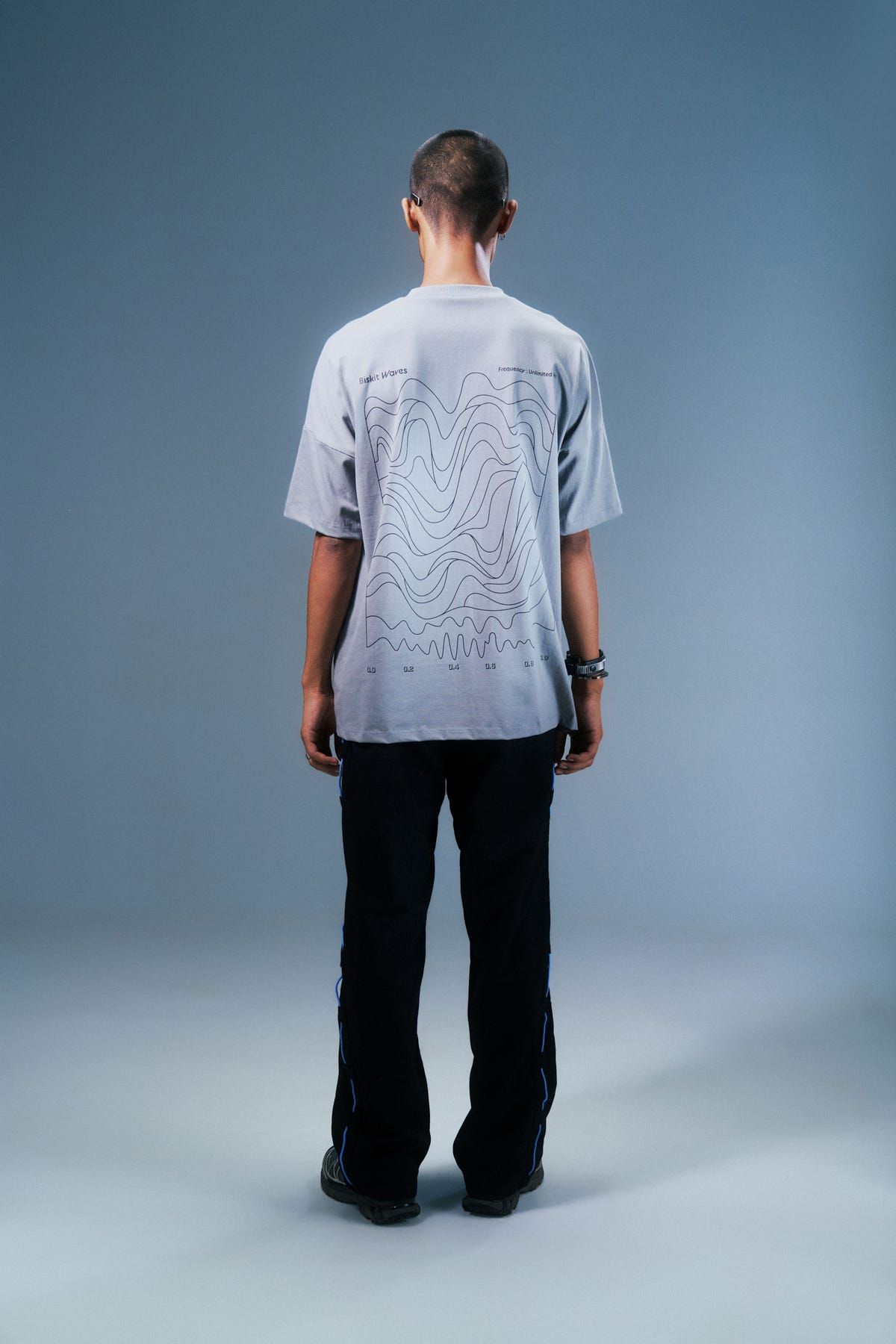 Grey Biskit Waves T-Shirt - image 2