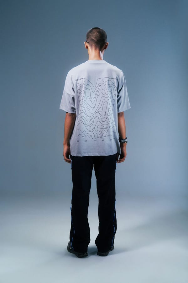 Biskit — Grey Biskit Waves T-Shirt