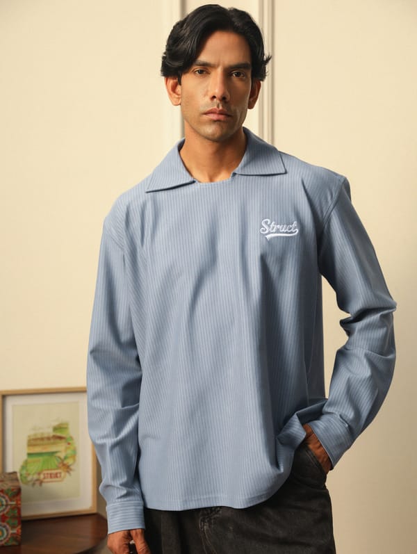 Struct — BINARY PINSTRIPE DETACHABLE HOODIE