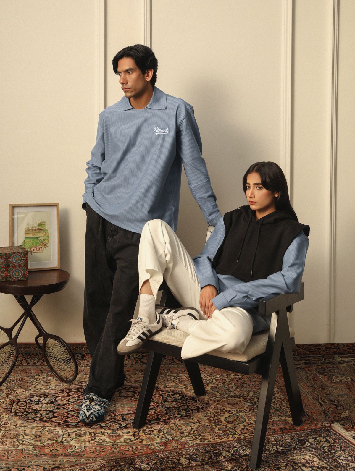 BINARY PINSTRIPE DETACHABLE HOODIE - image 4