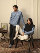BINARY PINSTRIPE DETACHABLE HOODIE view 4