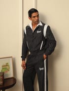 HIGHLANDERS PINSTRIPE SUITING BOMBER JACKET - II GREY view 10