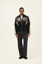 STRUCT DISTRESSED LEATHER RIDER JACKET BLACK view 1
