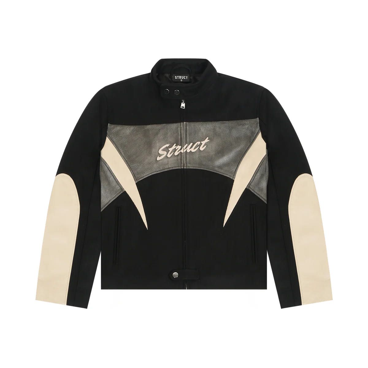 STRUCT DISTRESSED LEATHER RIDER JACKET BLACK - image 13