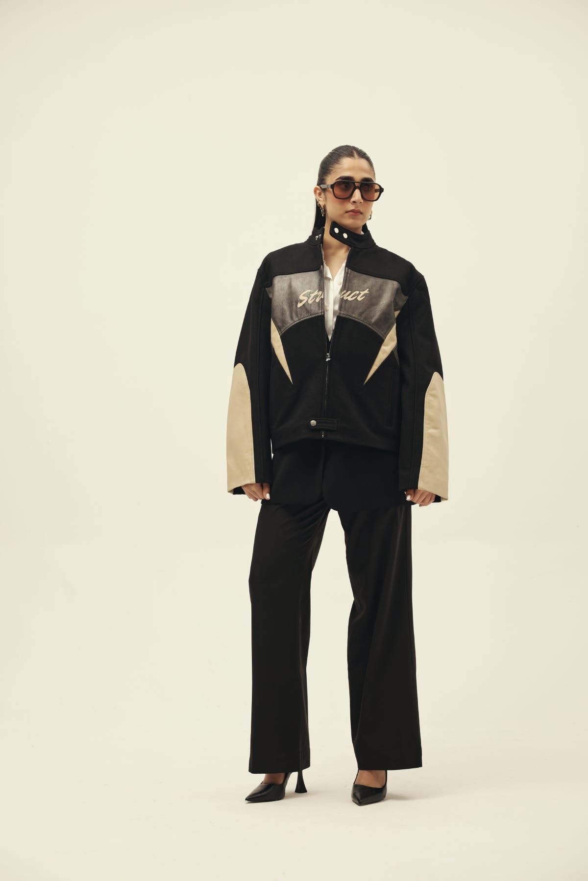 STRUCT DISTRESSED LEATHER RIDER JACKET BLACK - image 2