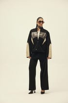STRUCT DISTRESSED LEATHER RIDER JACKET BLACK view 2