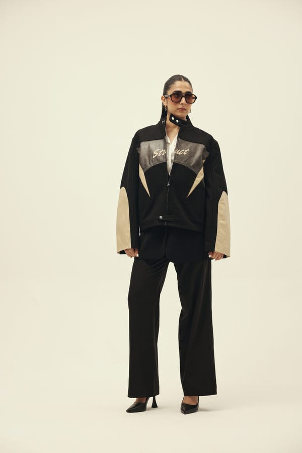 Struct — STRUCT DISTRESSED LEATHER RIDER JACKET BLACK