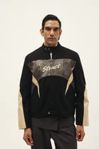 STRUCT DISTRESSED LEATHER RIDER JACKET BLACK view 6