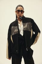 STRUCT DISTRESSED LEATHER RIDER JACKET BLACK view 7