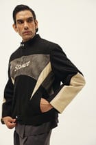 STRUCT DISTRESSED LEATHER RIDER JACKET BLACK view 8