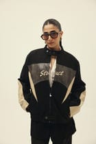 STRUCT DISTRESSED LEATHER RIDER JACKET BLACK view 9