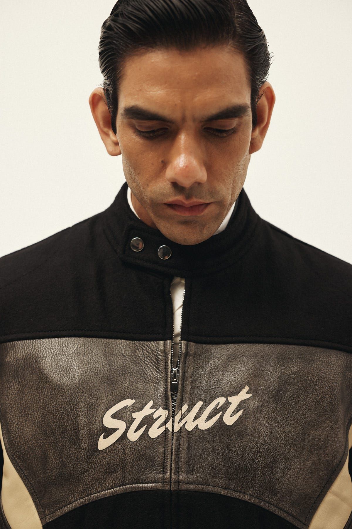 STRUCT DISTRESSED LEATHER RIDER JACKET BLACK - image 10