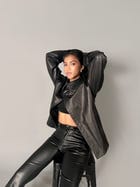 LEATHER OVERSHIRT view 2