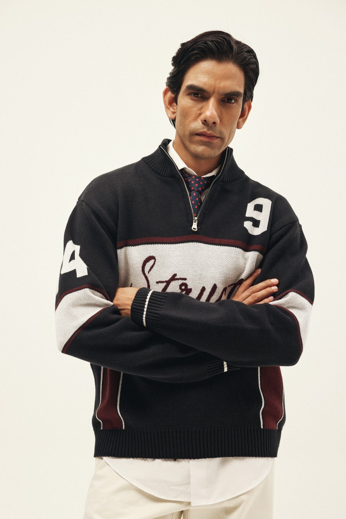CYCLING CLUB HALF-ZIP KNIT SWEATER - image 8