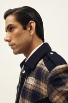 CHEVRON CHECK TRACK SUITING JACKET view 12