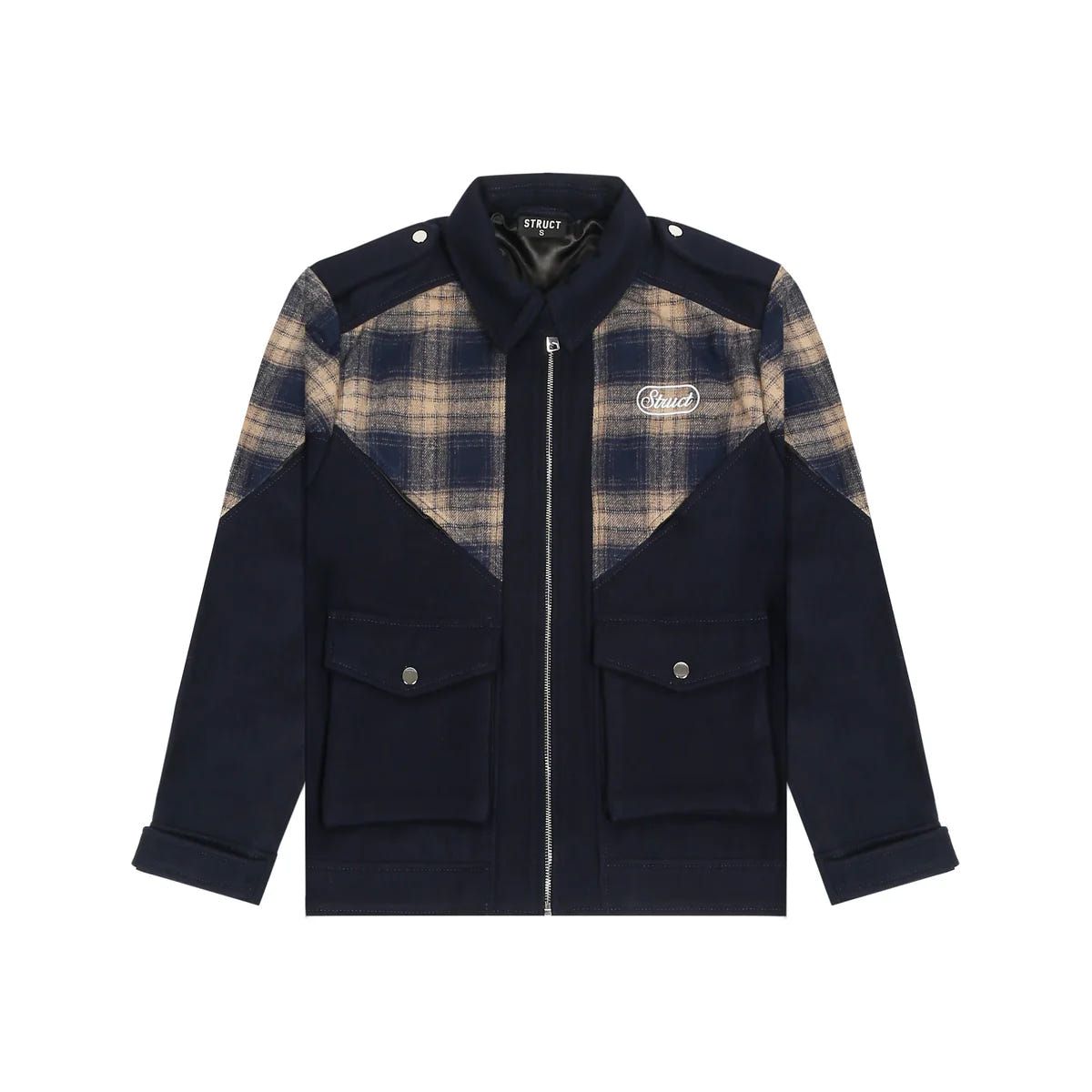 CHEVRON CHECK TRACK SUITING JACKET - image 13
