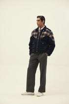 CHEVRON CHECK TRACK SUITING JACKET view 5