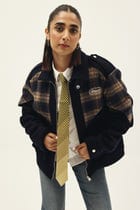 CHEVRON CHECK TRACK SUITING JACKET view 6