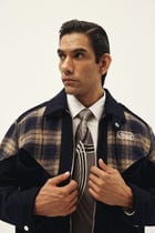 CHEVRON CHECK TRACK SUITING JACKET view 7