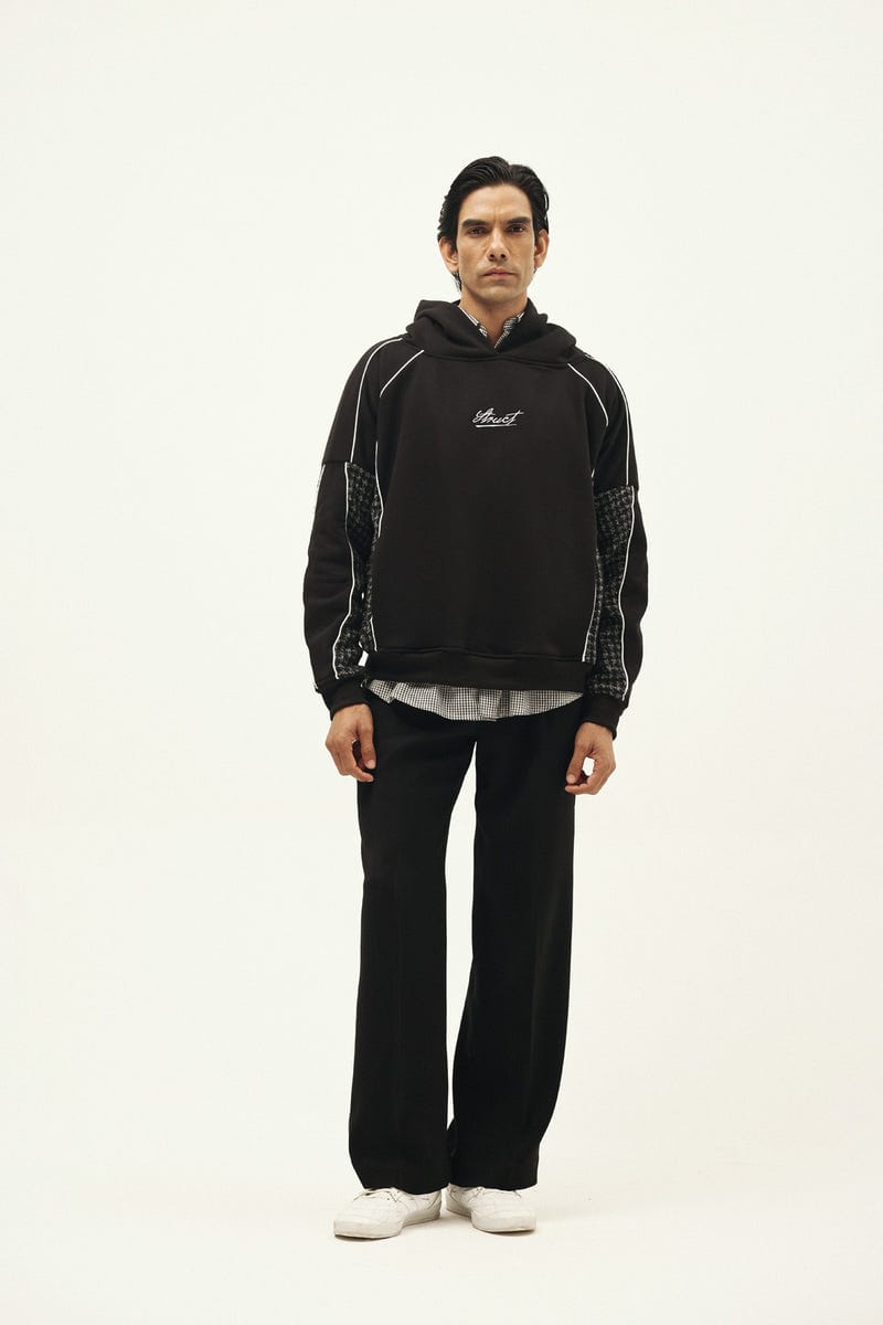 HOUNDSTOOTH CHECK SUITING HOODIE - II