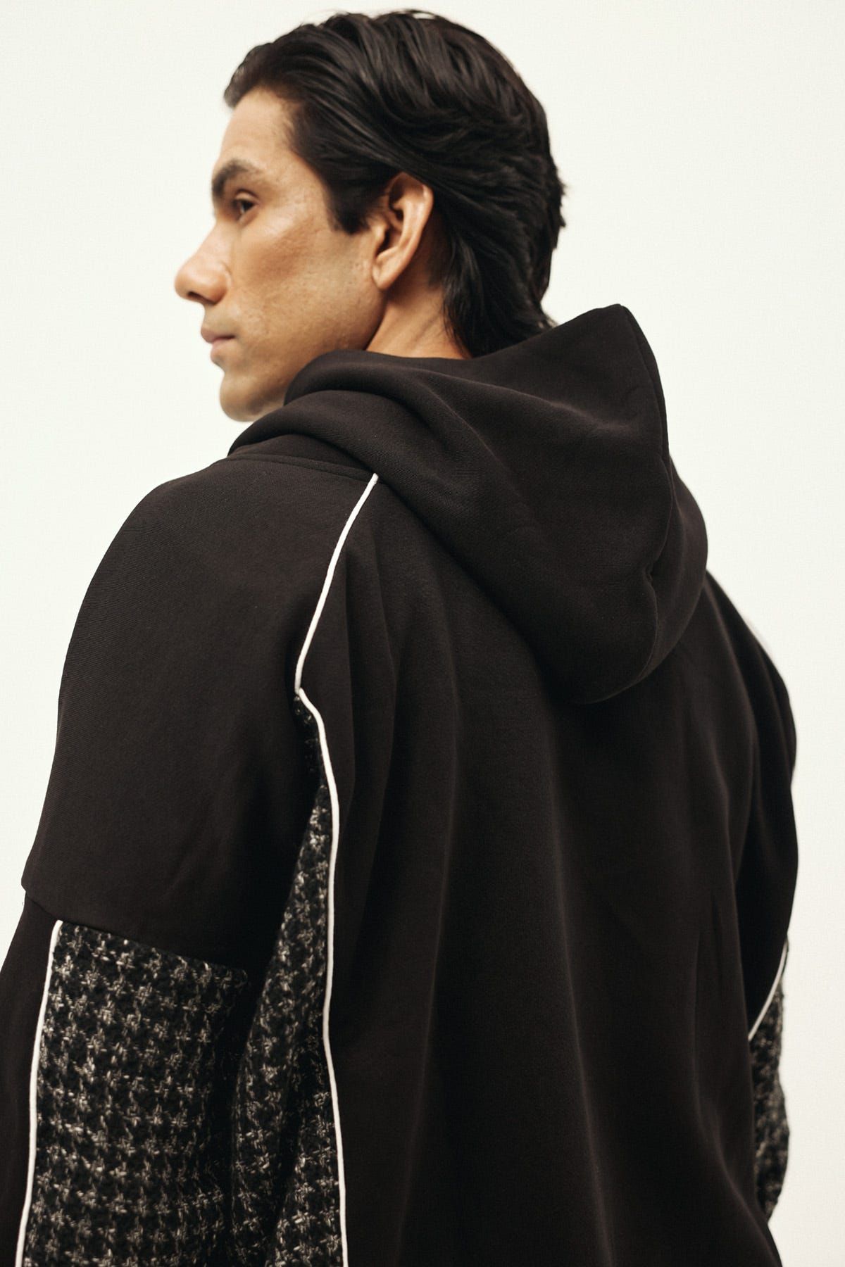 HOUNDSTOOTH CHECK SUITING HOODIE - II - image 13