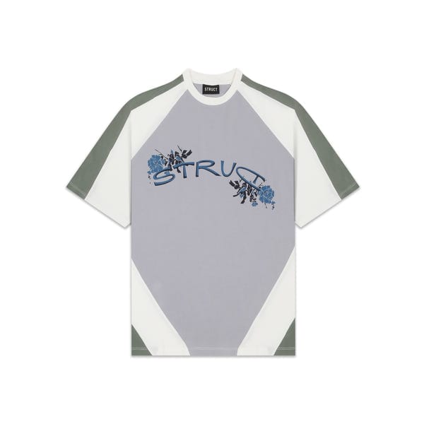 Struct — TEXTILE CRAFT PANELLED T-SHIRT