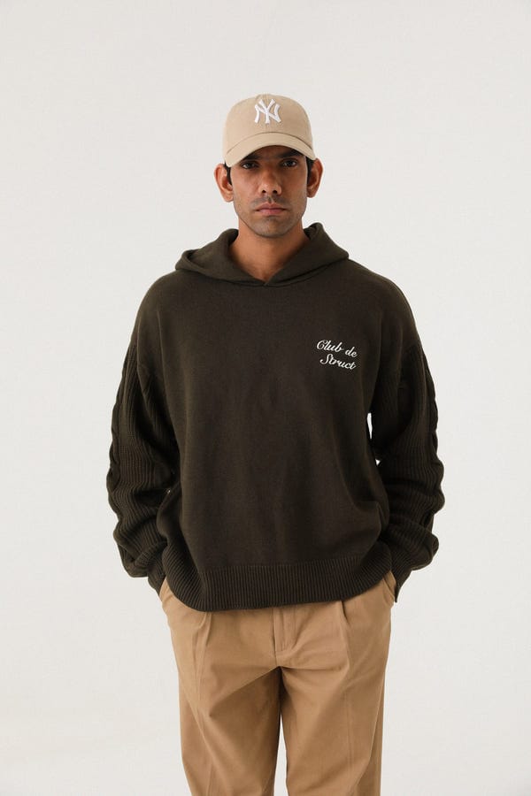 Struct — HERITAGE CABLE KNIT HOODIE