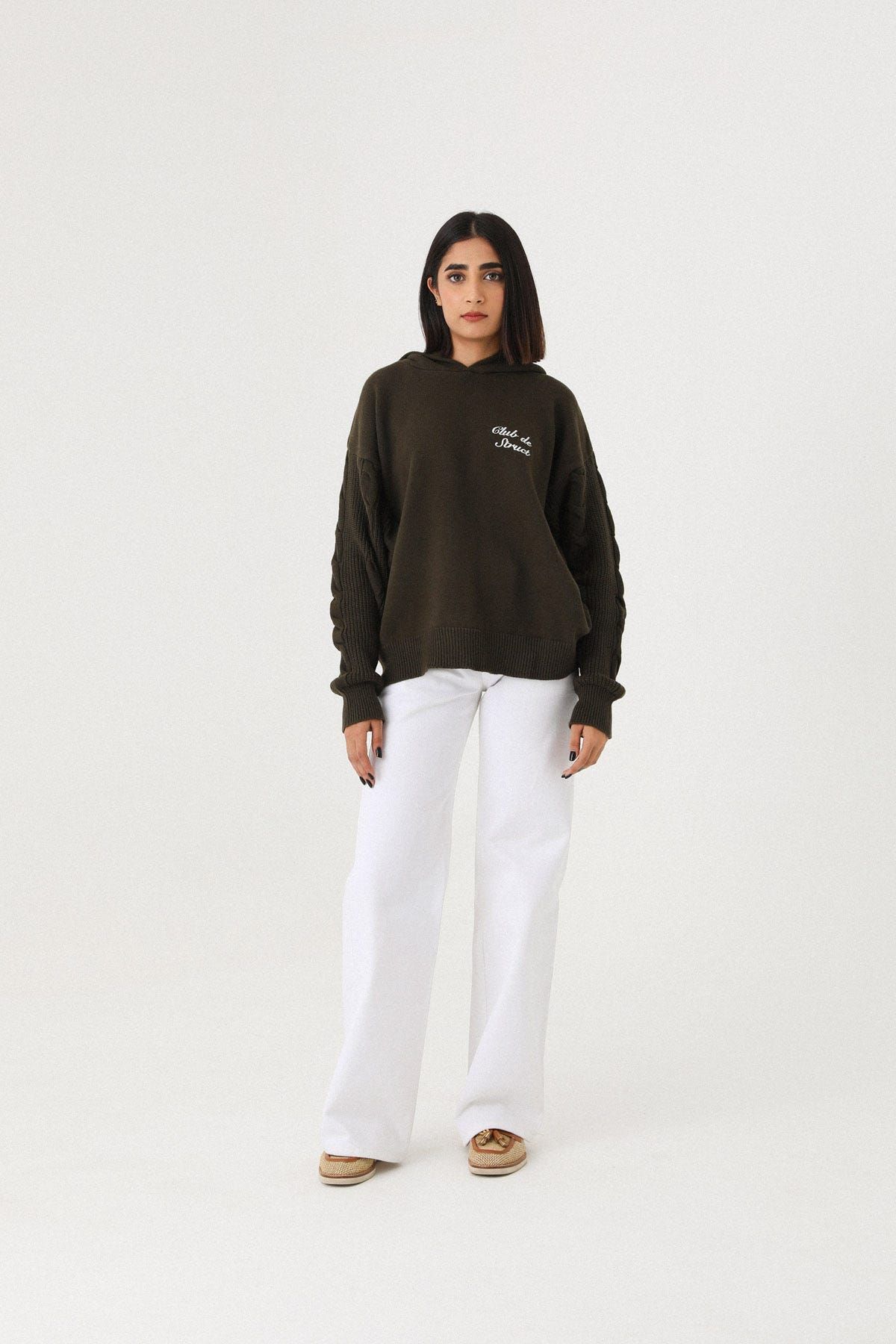 HERITAGE CABLE KNIT HOODIE - image 2