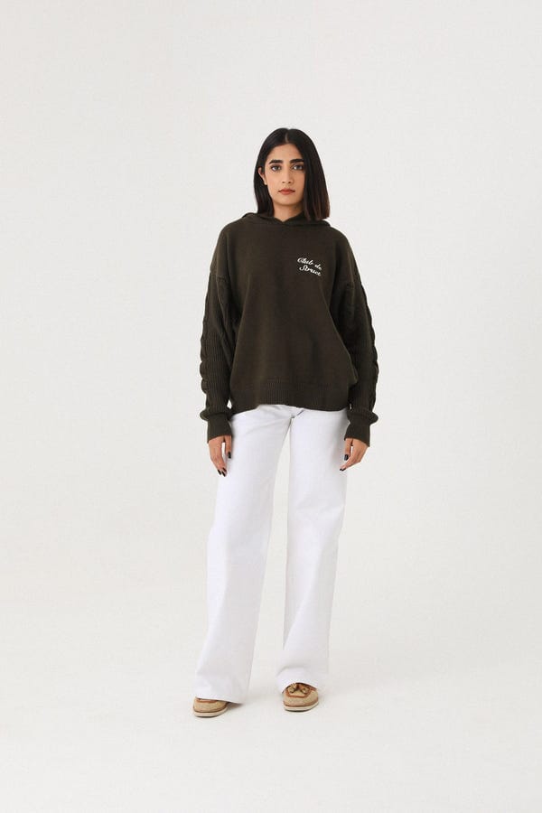 Struct — HERITAGE CABLE KNIT HOODIE