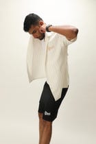 PINSTRIPE LINEN BOWLING SHIRT view 2
