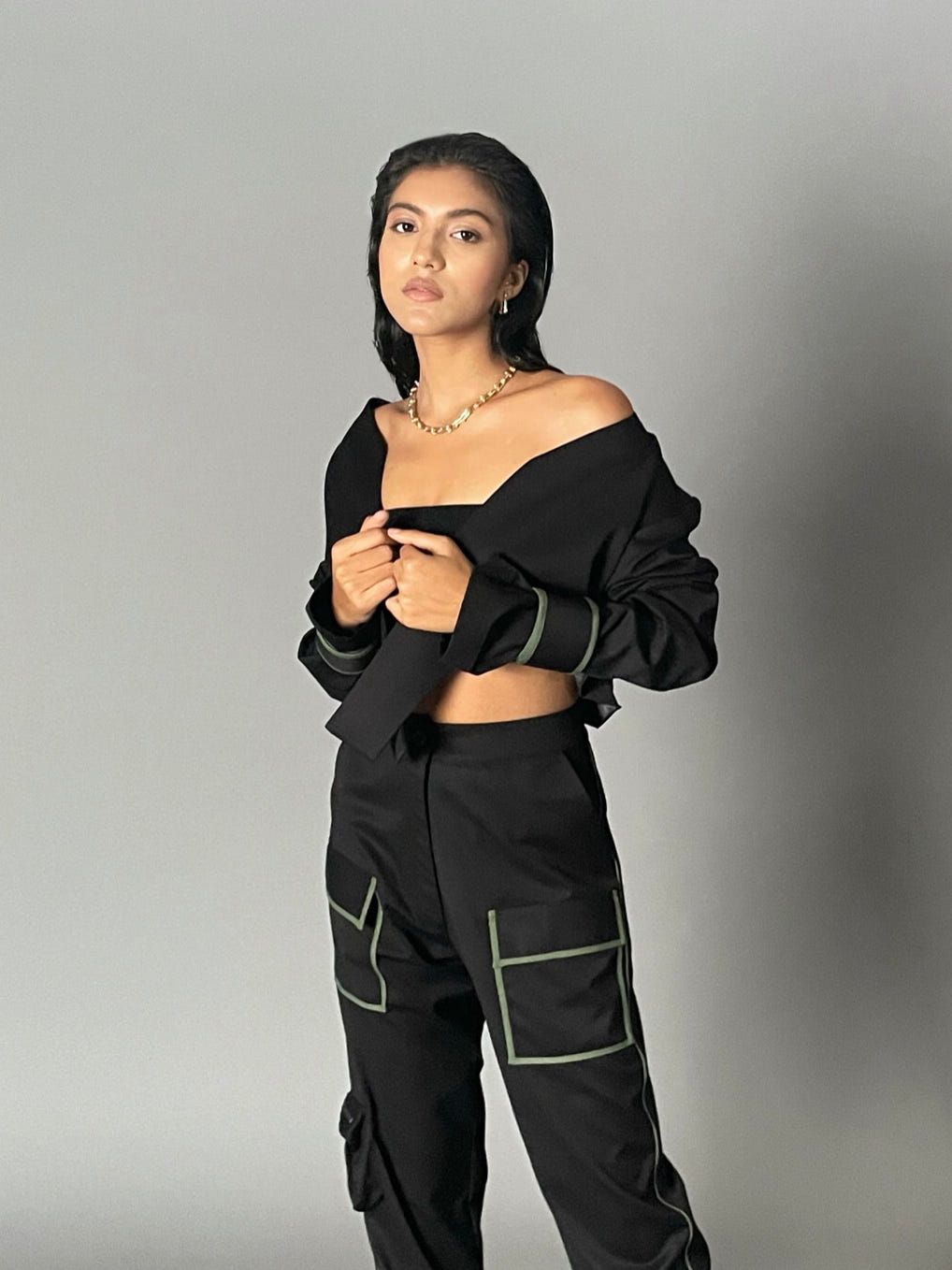 GOTHAM CROP BLAZER - image 3