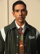 HIGHLANDERS PINSTRIPE SUITING BOMBER JACKET - II GREEN view 8