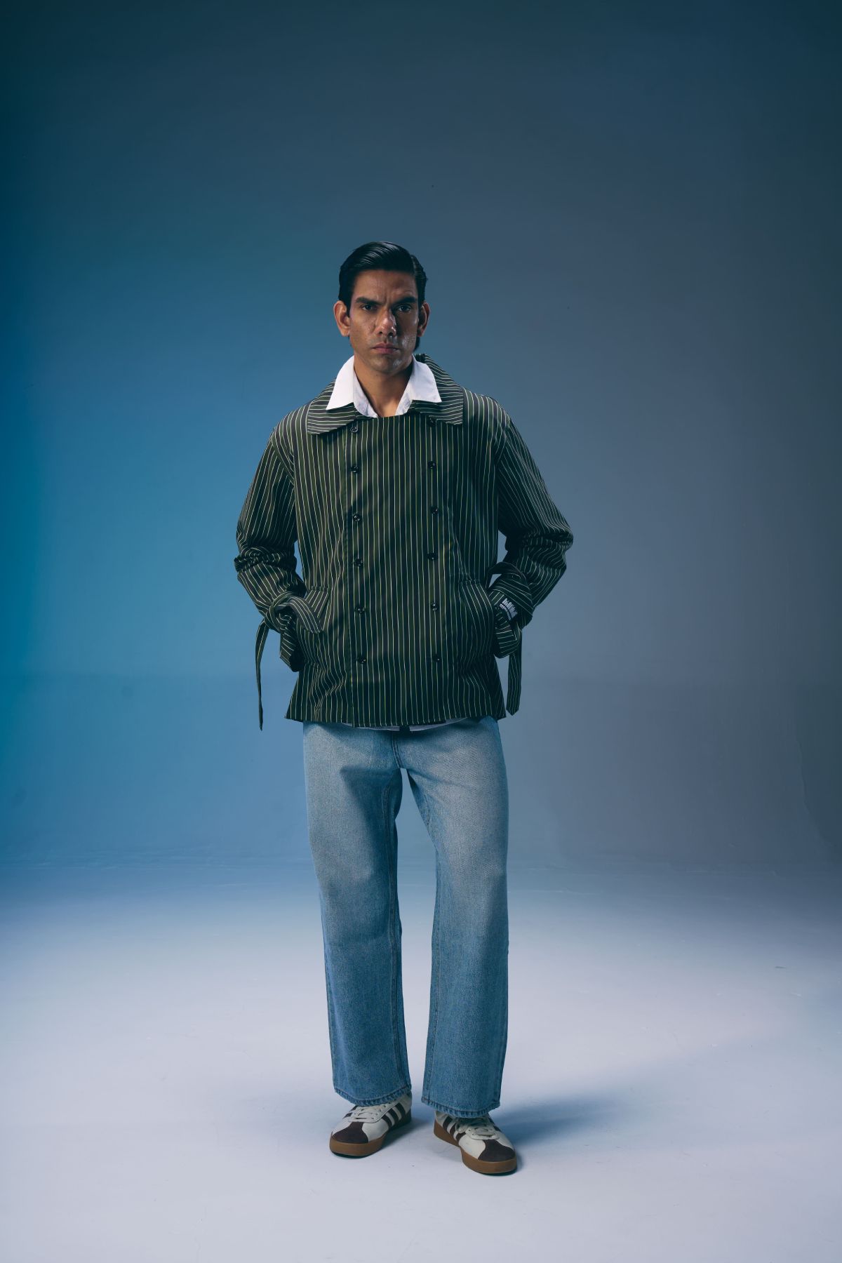 THE CHAMPIONSHIPS PINSTRIPE TRENCH SHIRT - image 3