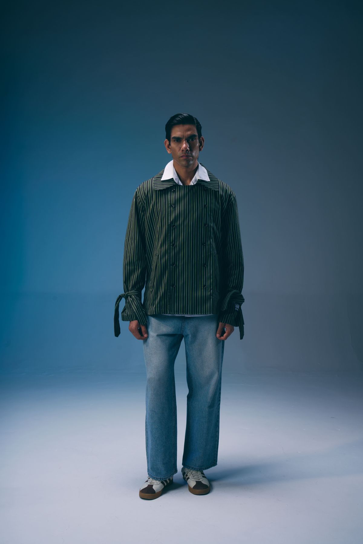 THE CHAMPIONSHIPS PINSTRIPE TRENCH SHIRT - image 6