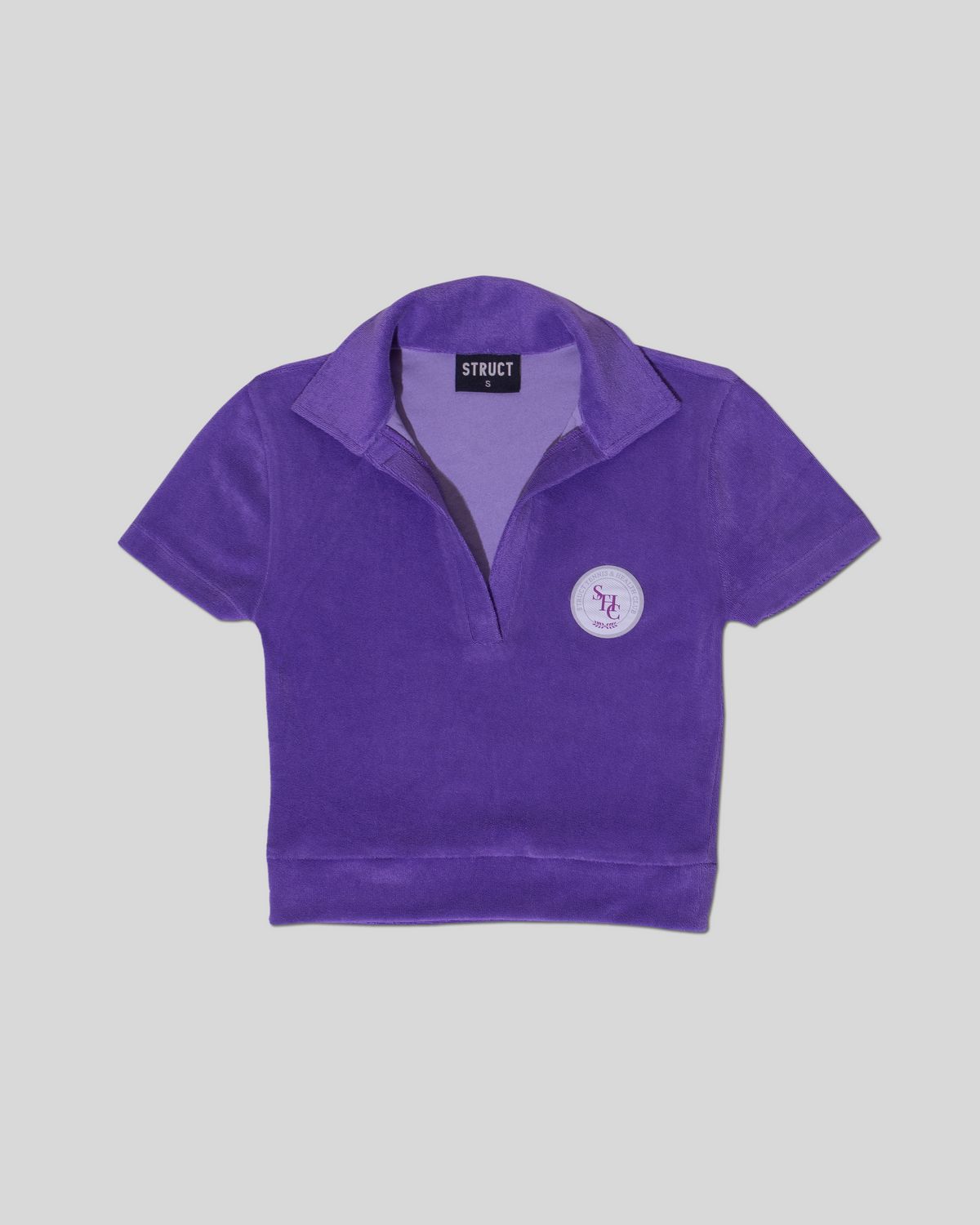TERRY TOWEL CROP POLO - image 1
