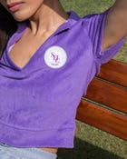 TERRY TOWEL CROP POLO view 2