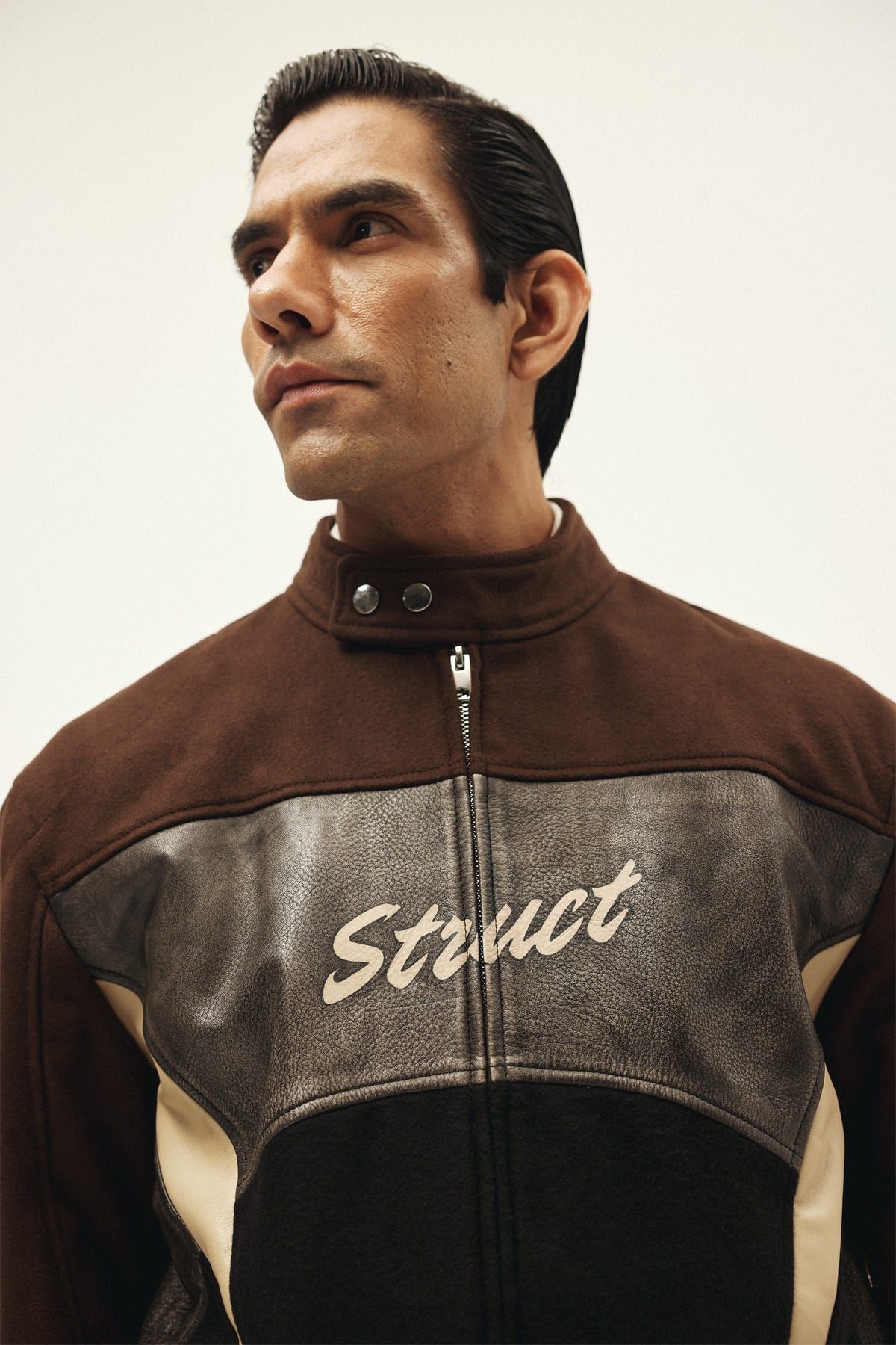 STRUCT DISTRESSED LEATHER RIDER JACKET BROWN - image 7