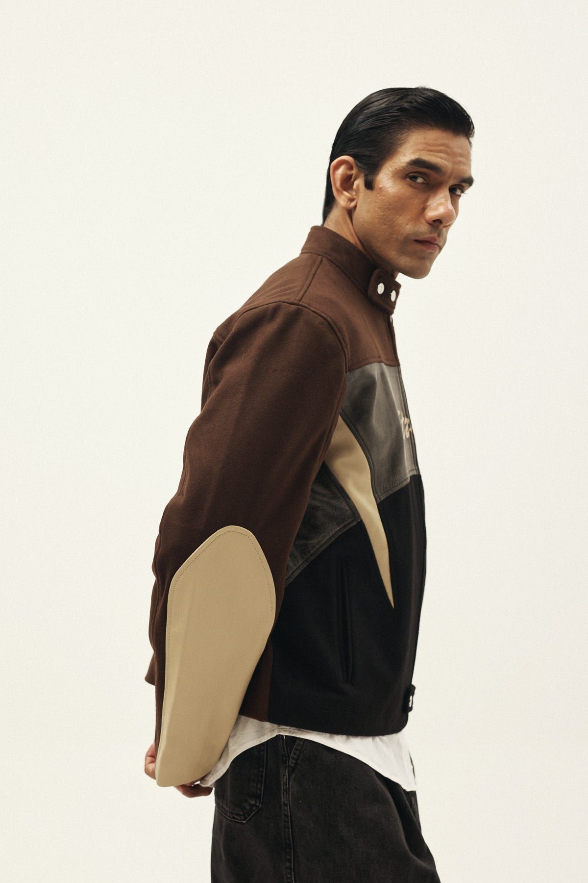 STRUCT DISTRESSED LEATHER RIDER JACKET BROWN - image 9