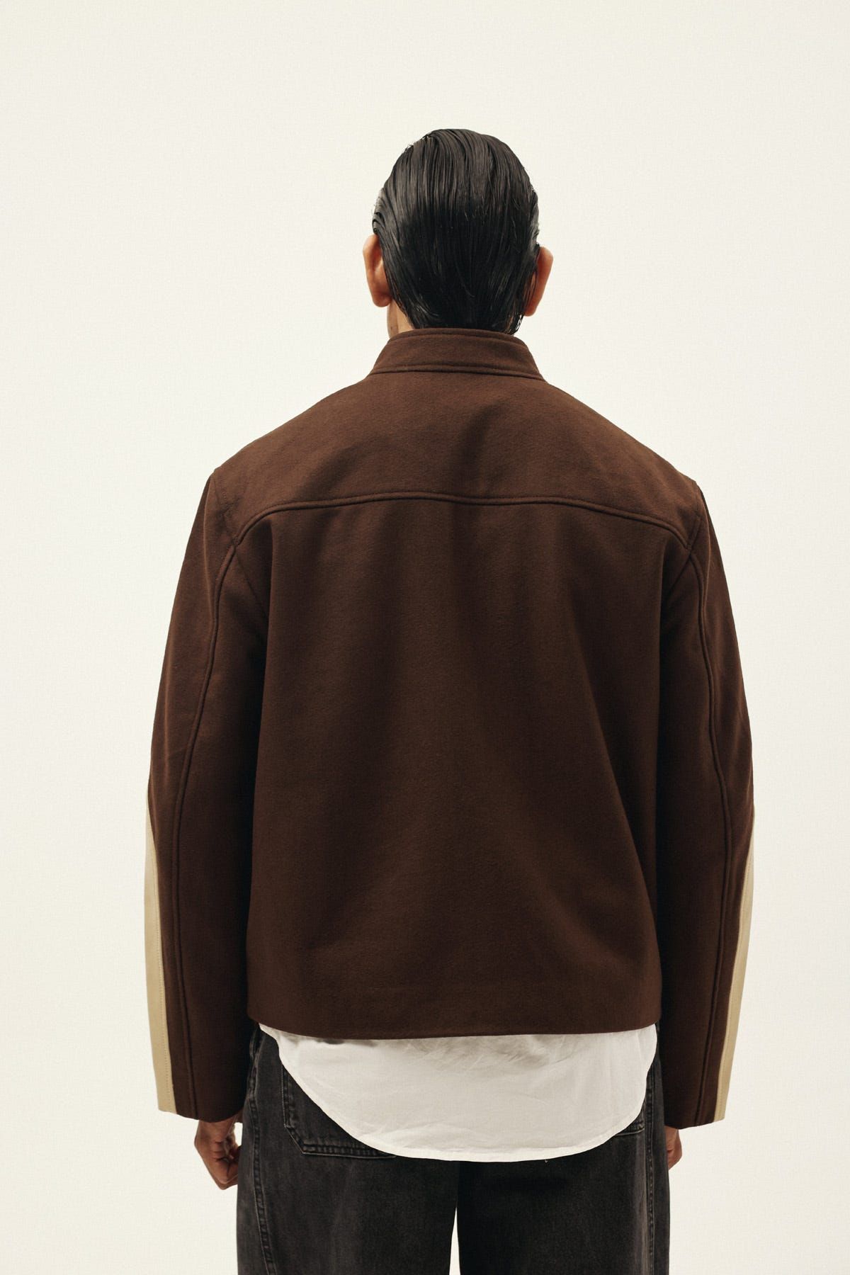 STRUCT DISTRESSED LEATHER RIDER JACKET BROWN - image 10