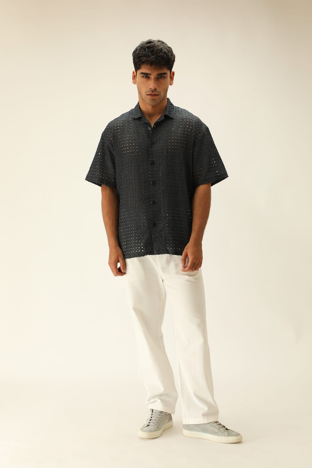 DENIM BOWLING SHIRT - image 3