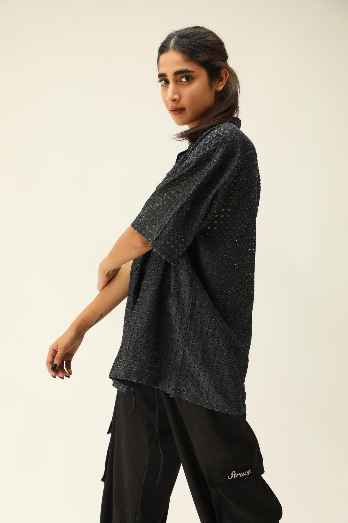 DENIM BOWLING SHIRT - image 4